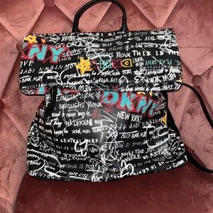 DKNY Tilly graffiti backpack